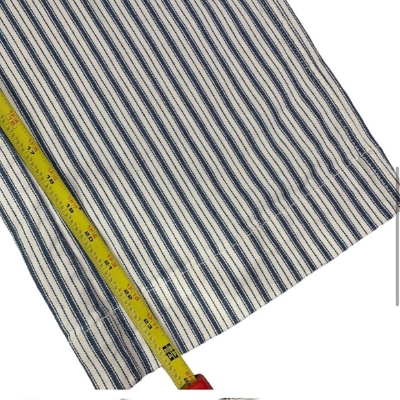 Madewell Emmet Indigo Wide Leg Crop Striped jean, 28 - Picture 8 of 10